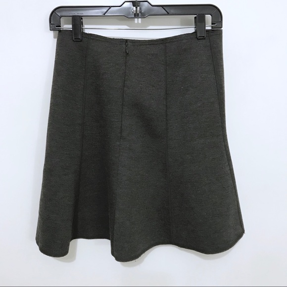 Ann Taylor Gray Ponte Fabric Slater Skirt - Picture 6 of 7